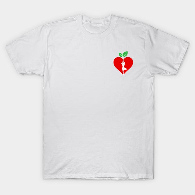 Heart Apple Yoga T-Shirt by LetCStore